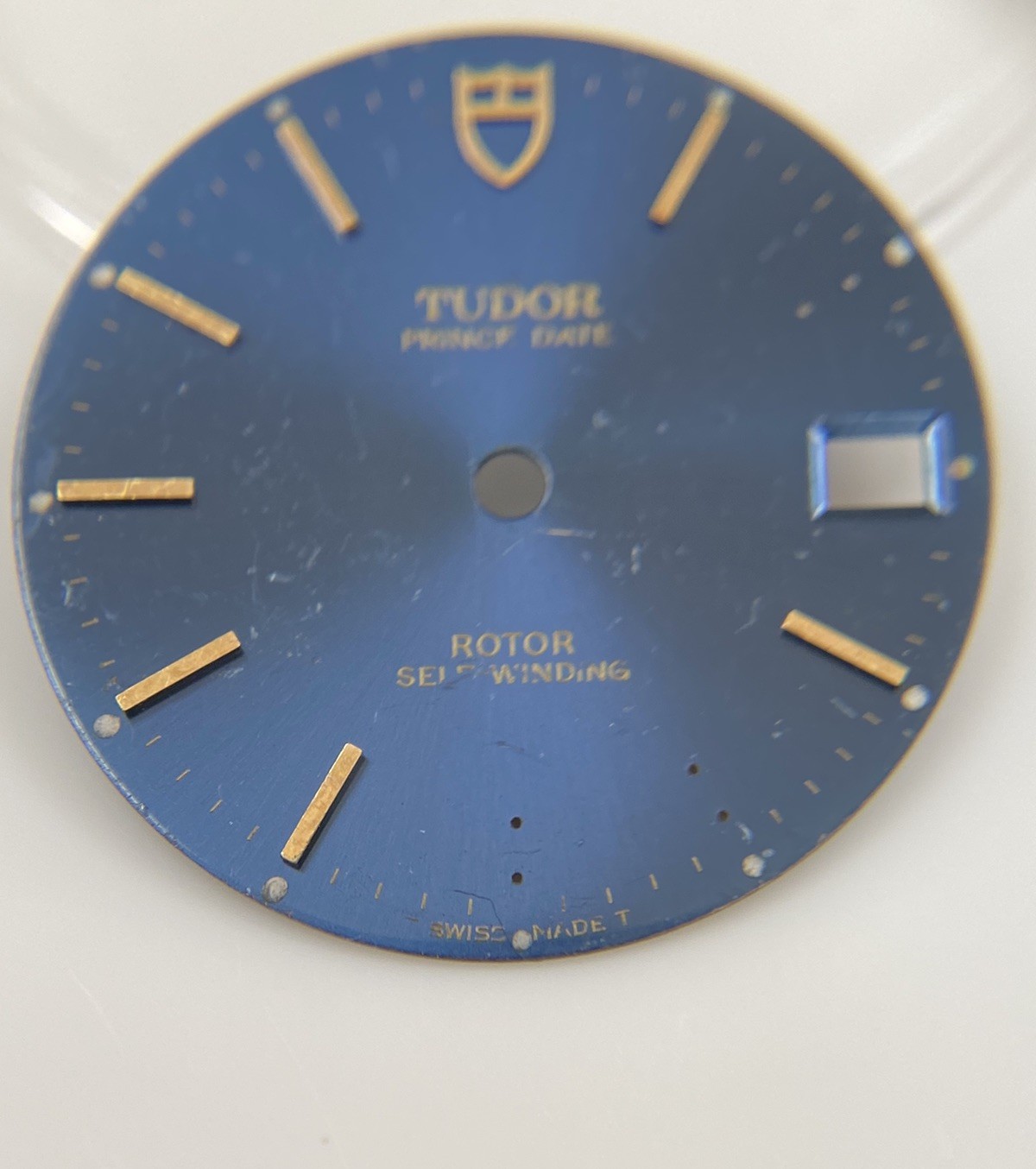 Genuine Tudor Prince Date Rotor 74000N Model Blue/Gold Cal. 2824-2 Dial
