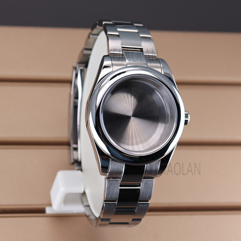 for NH35/36 8215 movement 36mm/39mm watch case oyster bracelet sapphire glass