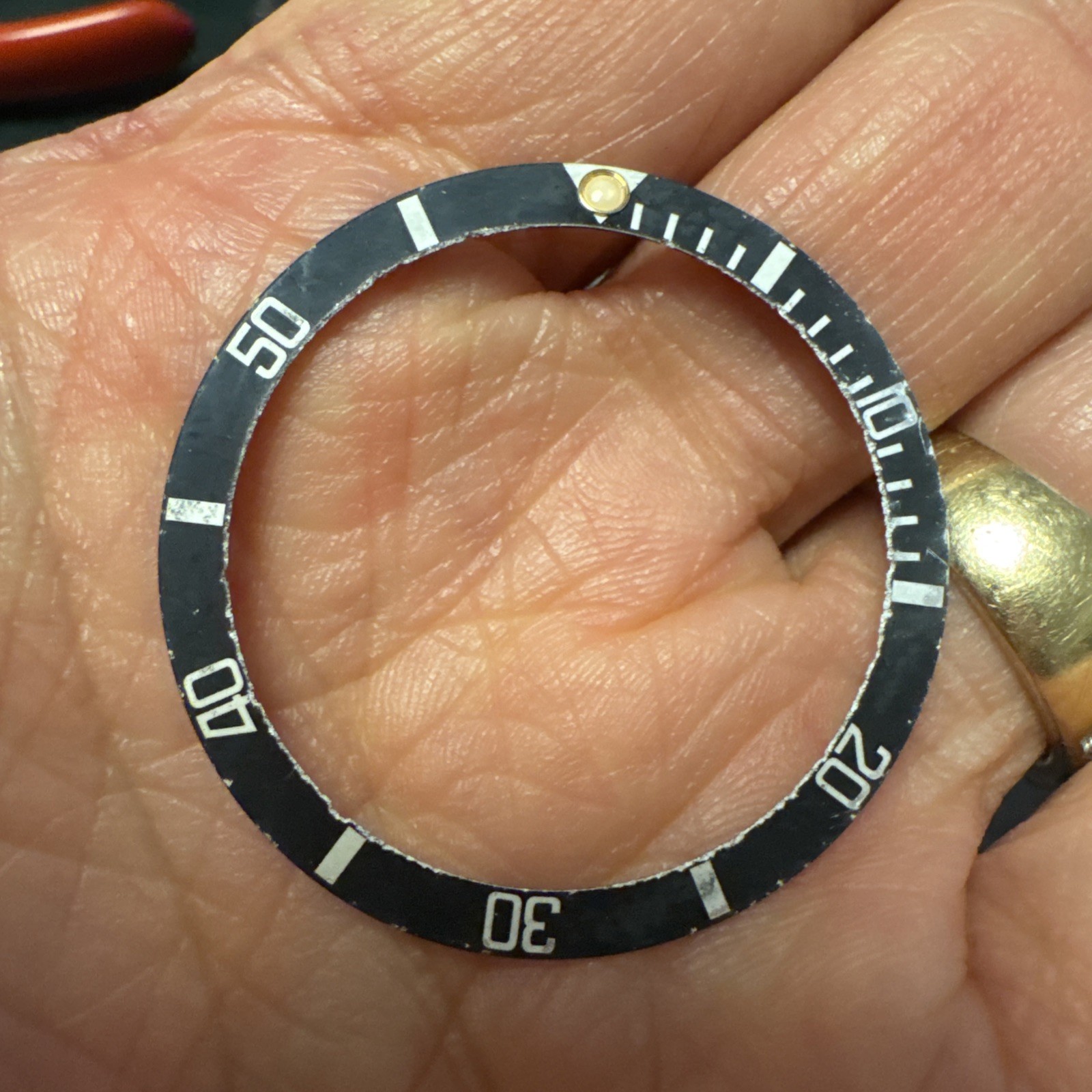 Original Rolex Oyster Submariner Black 16800 16610 16600 16660 bezel Insert (70)