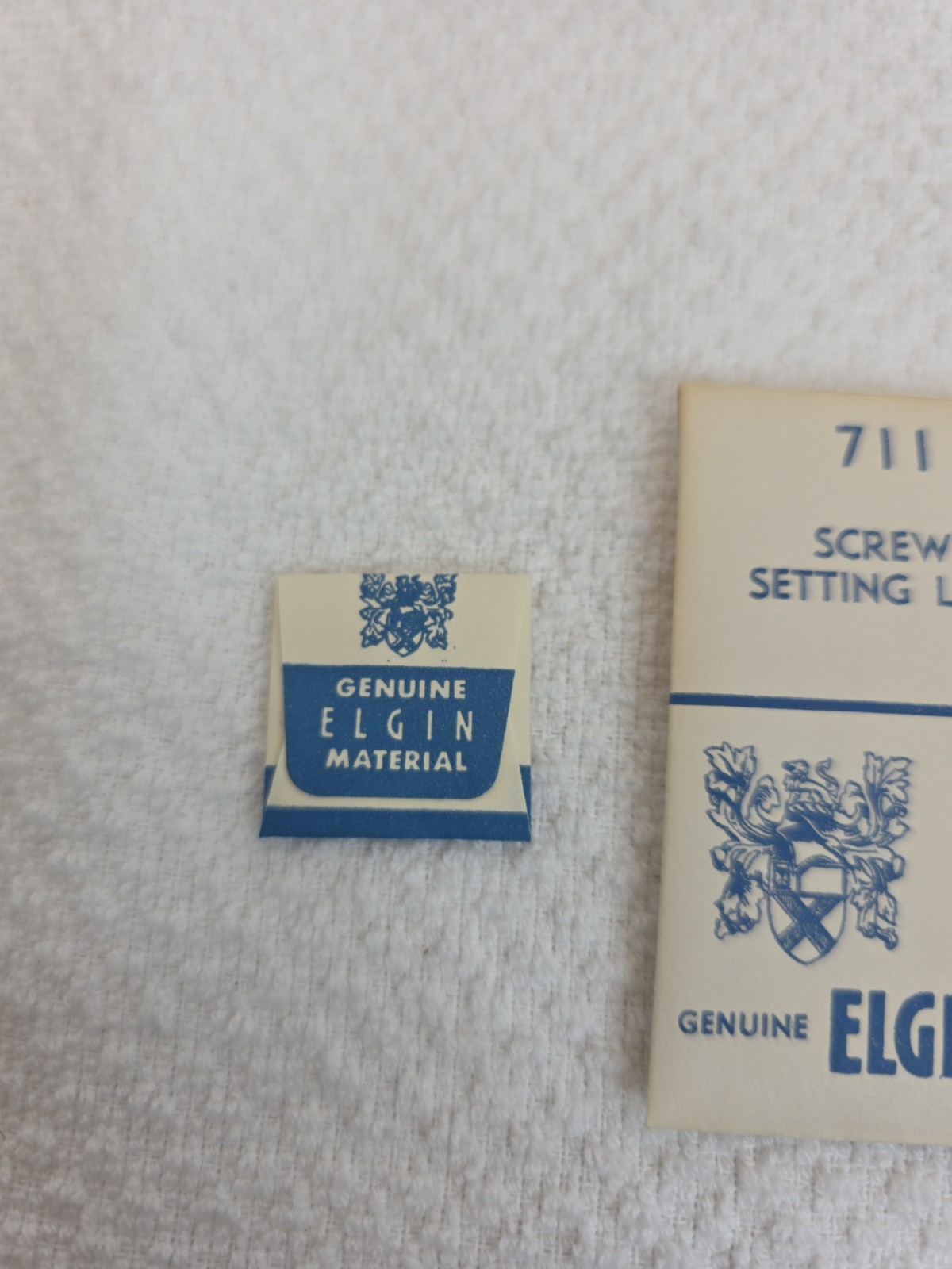 Genuine Elgin 3 Screws, Setting Lever #711 Watch Parts NOS