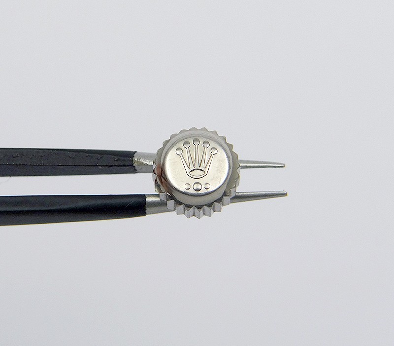 Genuine Rolex 7mm 18k White Gold Watch Crown for Submariner Daytona Models
