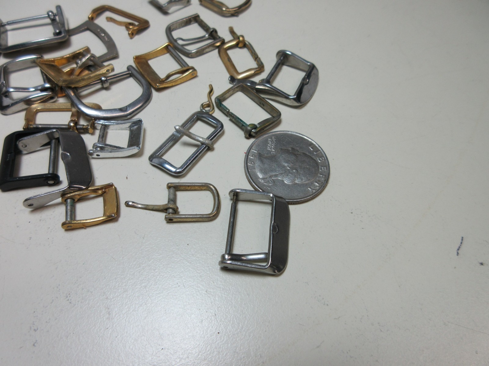 LOT WATCH BAND BUCKLES CLOSER CLASP WATCHMAKER REPLACEMENT PARTS #96
