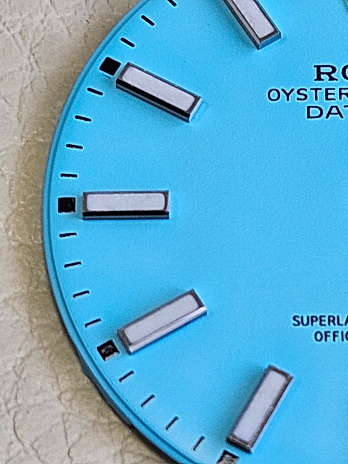 DIAL ONLY ROLEX 126300 126334 DATEJUST 41mm WATCH – BESPOKE TURQUOISE “TIFFANY”