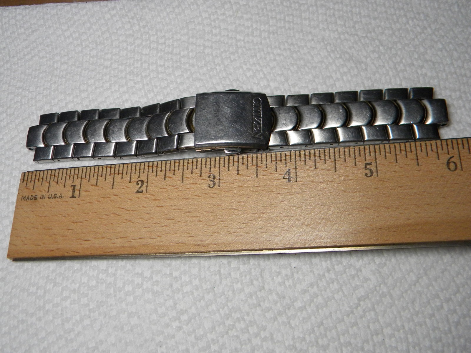 Marked Citizen Metal Stainless Steel Wrist Watch Band Only to Restore or Parts