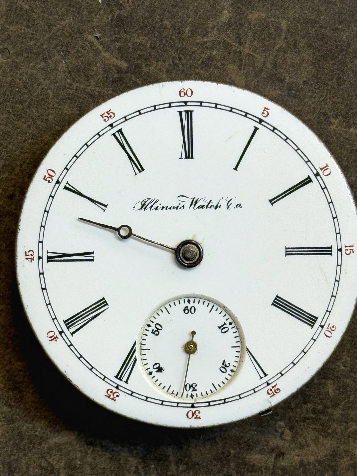 Antique Illinois Watch Company Springfield American Pocket Watch Movement Repair