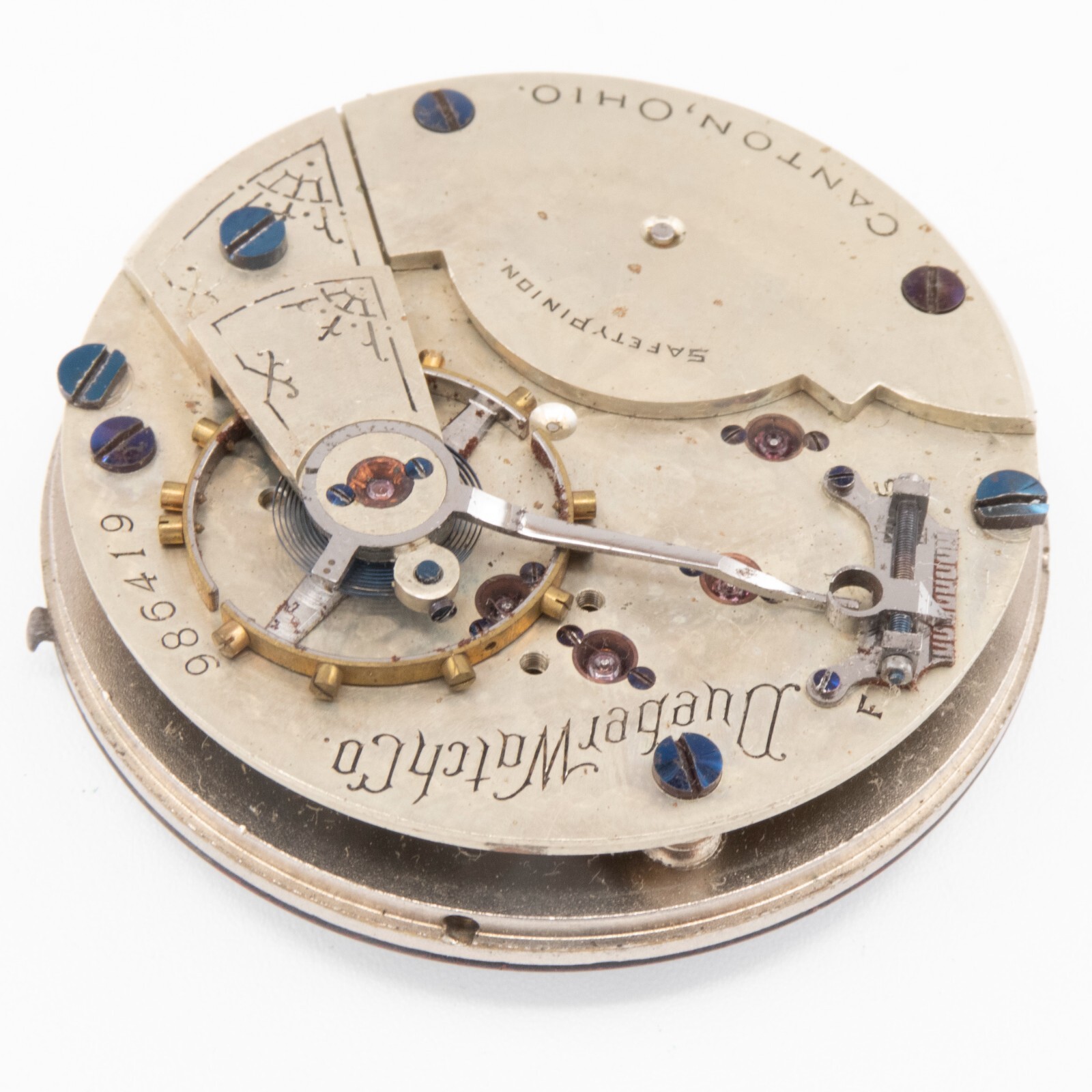 Hampden Dueber Model 3 18-Size 15-Jewel Lever-Set Antique Pocket Watch Movement