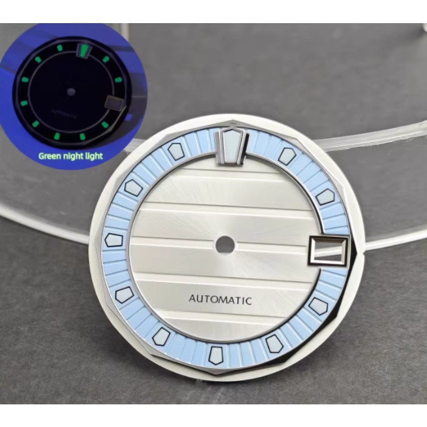 NH35 Dial 28.5mm Green Luminous for NH35/NH36 Movement Watch Parts Watch Dial