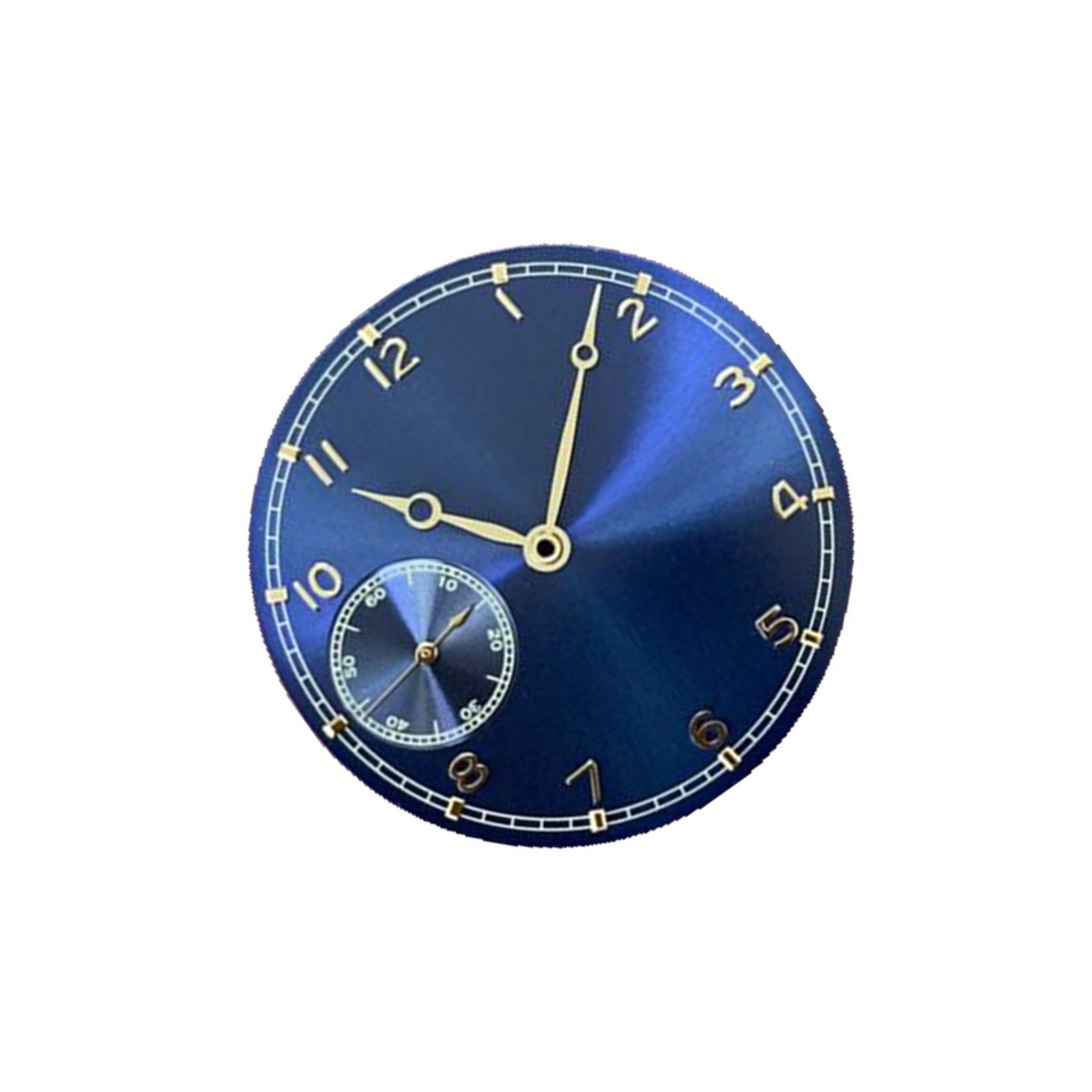 Blue+Silver 37mm Watch Dial With Hands Parts for ETA 6497 ST3600 Movement Watch