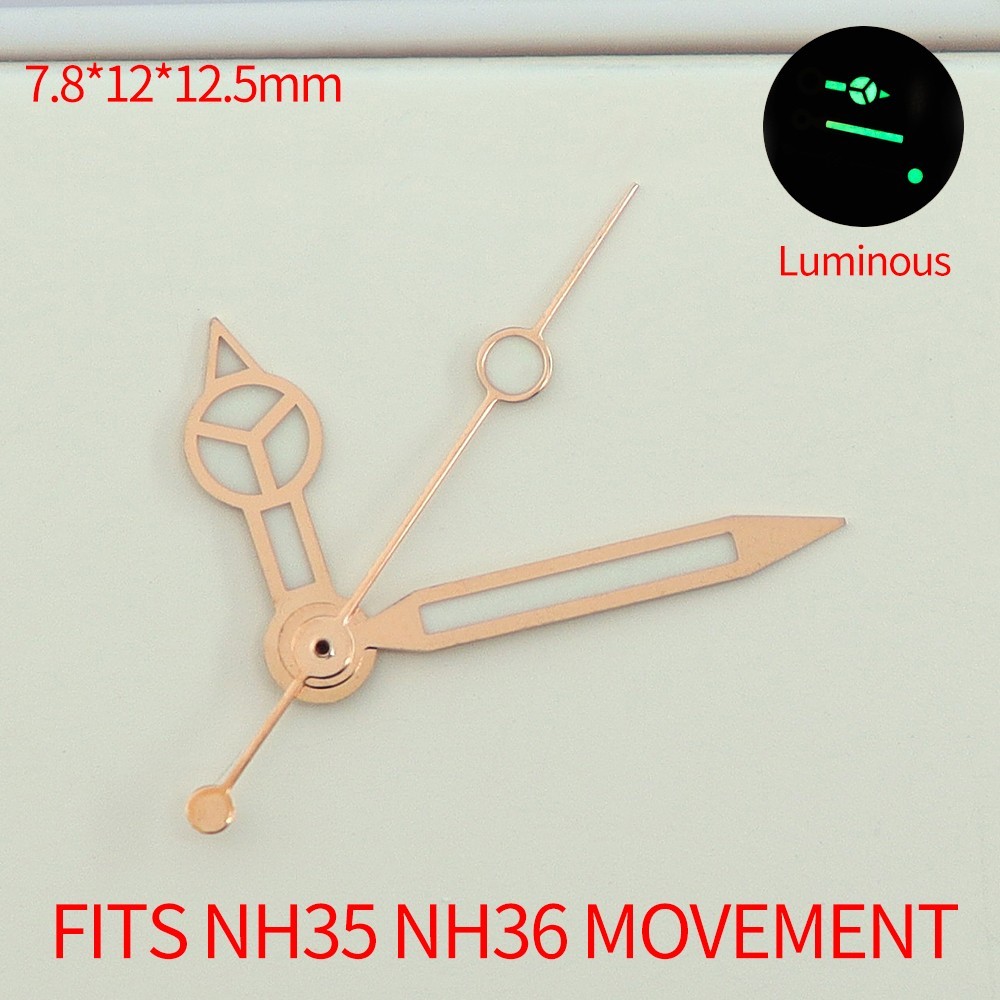 Oyster NH35 Watch Hands Super-LumiNova C3 For Seiko NH35 36 Miyota 8215 Movement