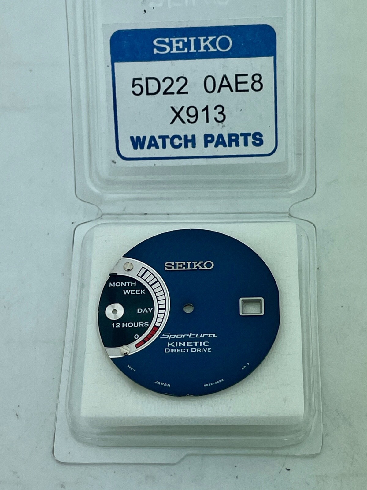 SEIKO GENUINE- SRG017 -SPORTURA KINETIC DIRECT DRIVE- BLUE DIAL PT# 5D220AE8X913