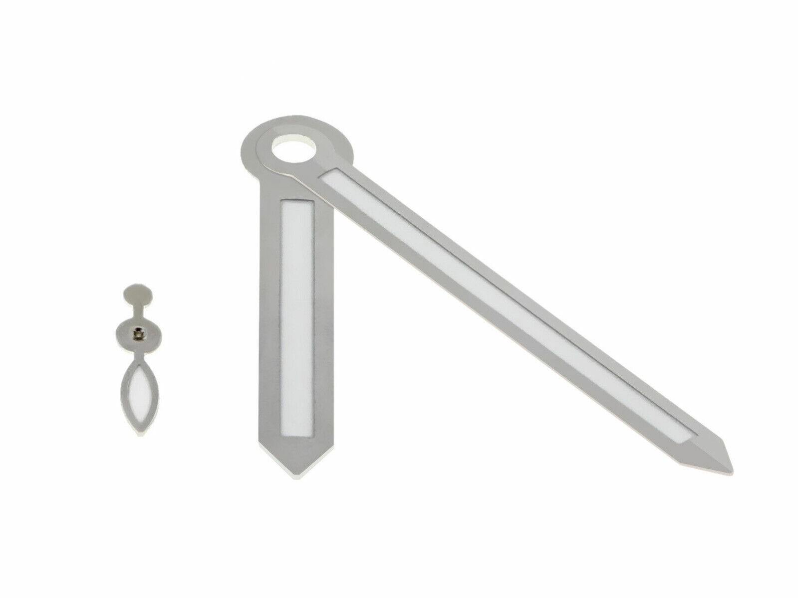 Silver Replacement Watch Hands Set For Panerai 44mm Movement 6497 6498