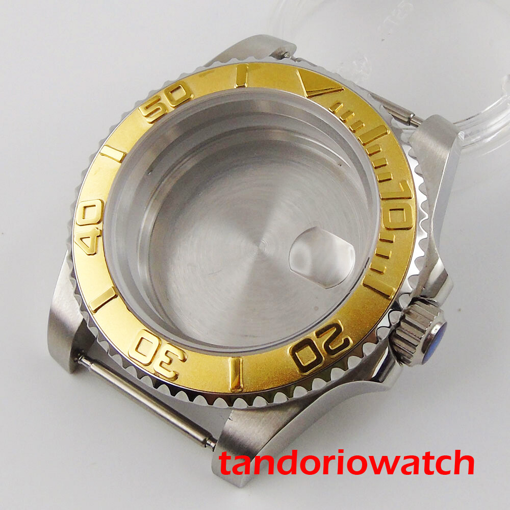Bliger 40mm watch case fit NH35 NH36 MIYOTA movement steel ceramic bezel insert