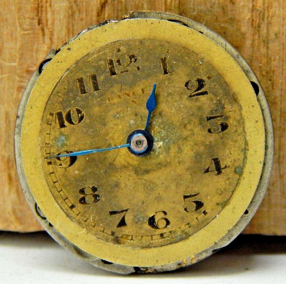 Vintage A.Bencit Nicolet 15j 2 adjustment 8/0s openface pocket watch movement