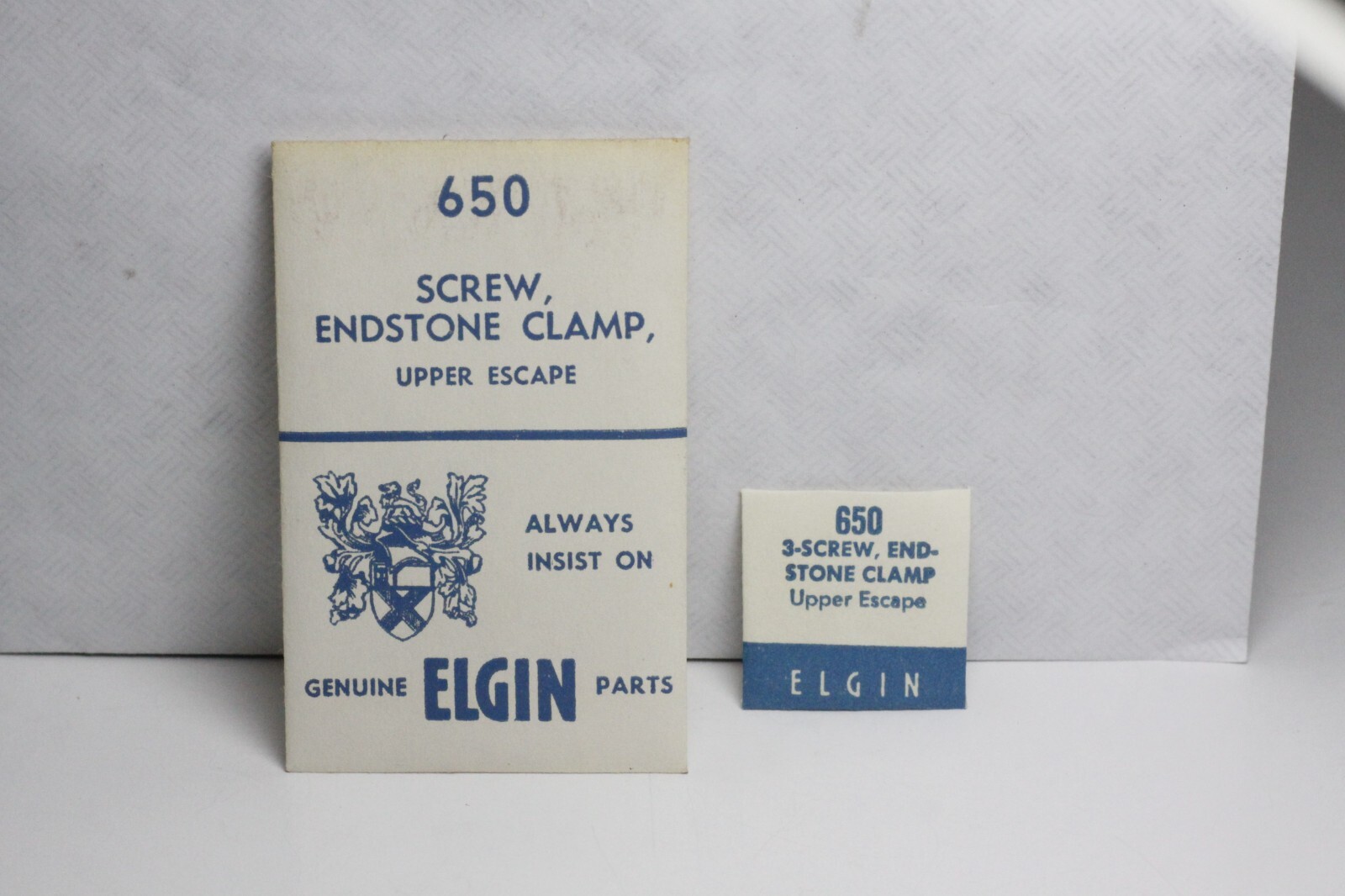 Elgin 650 SCREW FOR ENDSTONE CLAMP UPPER ESCAPE 27W