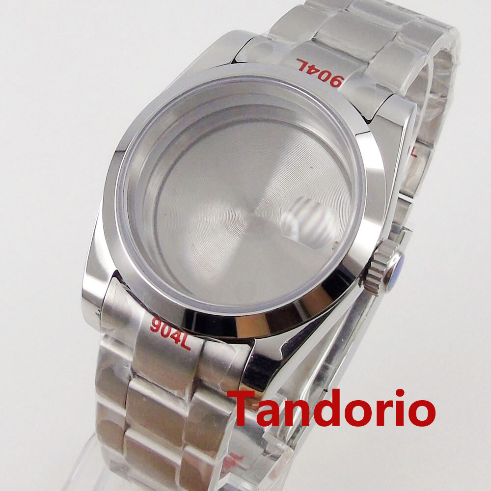 Stainless Steel Watch Case 36mm For NH35 NH36 MIYOTA 8215 Mingzhu 2813 Movement