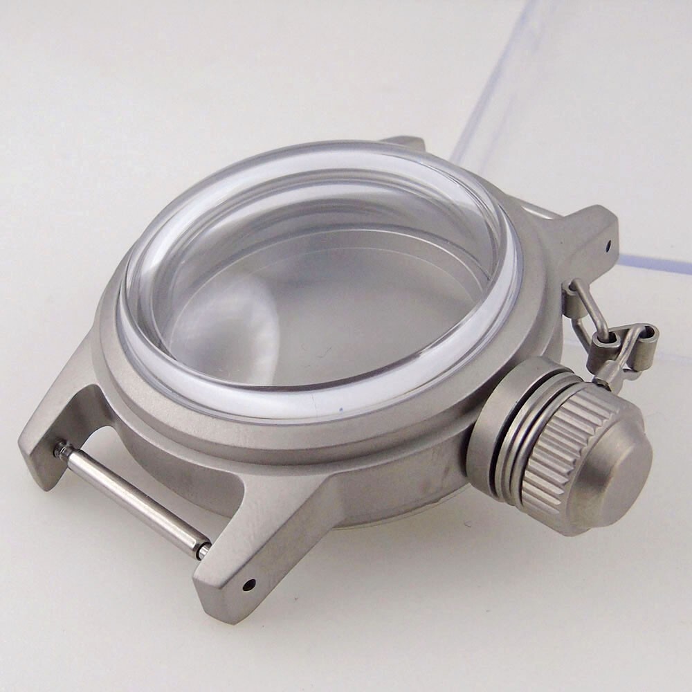 36mm Sandblast Watch Case+Sterile Dial+Hand Bow Sapphire Glass Fit NH35A NH36A