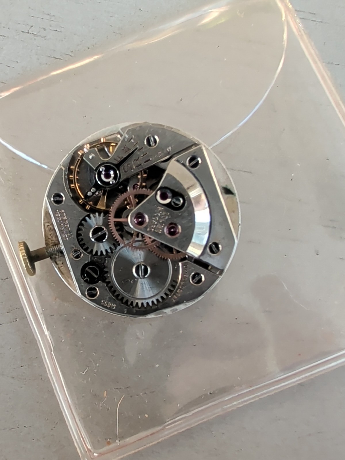 Lucien Picard Watch Movement Swiss 17 Jewel AXU 24mm Gold Dial Ticking
