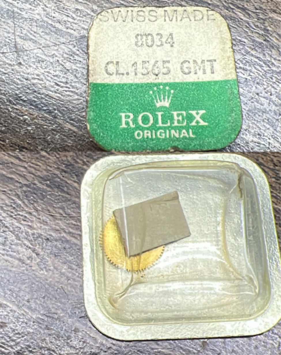 ROLEX GMT 1565-8034 Date Wheel Mounted Watch Part NOS