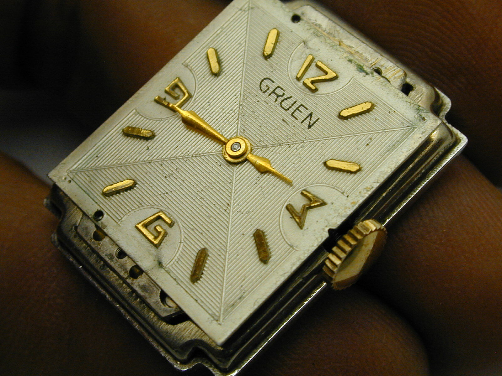 VINTAGE 1950S GRUEN MANS FANCY DRESS WATCH