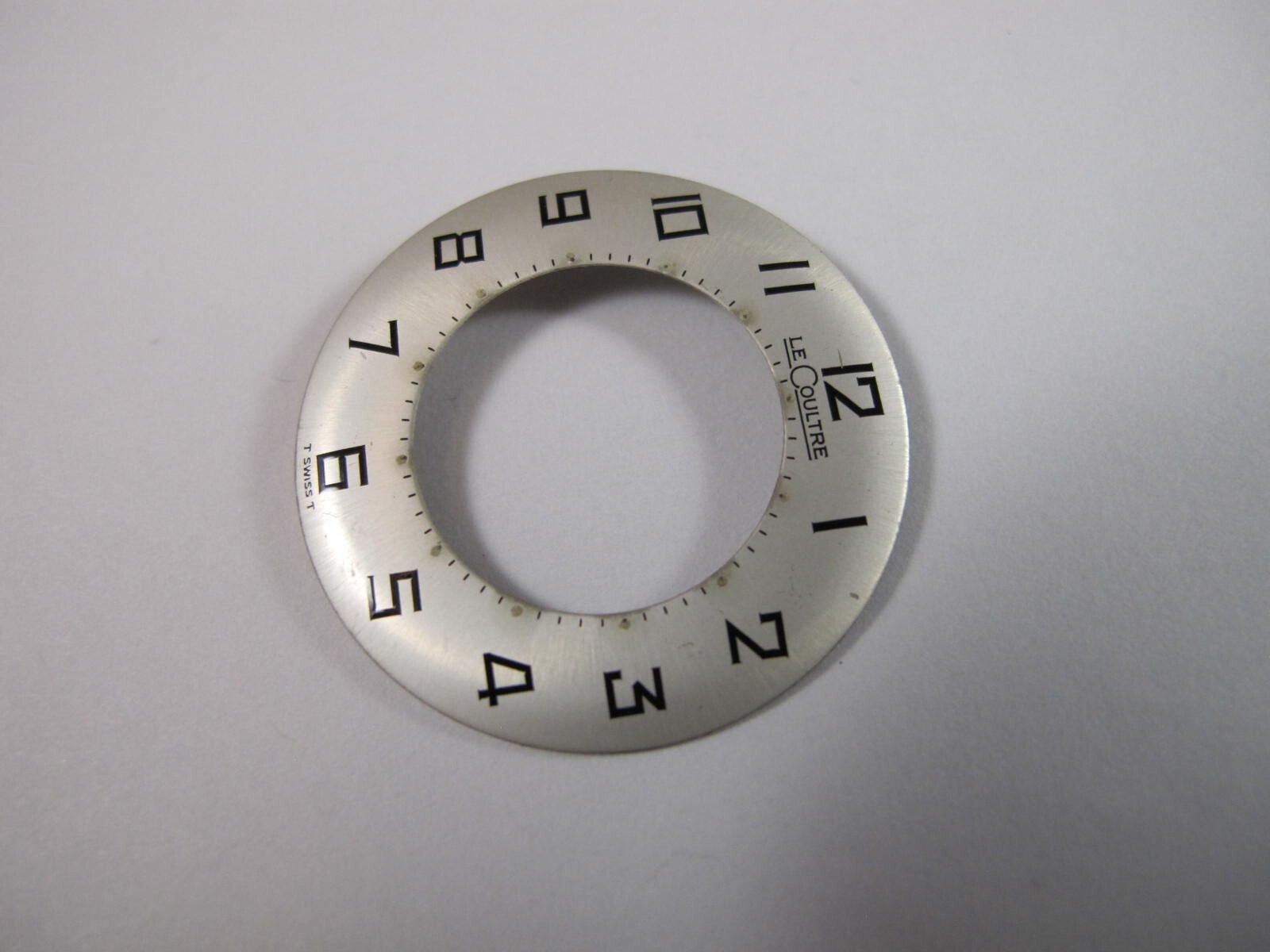 LECOULTRE CALIBER 910 WATCH DIAL WITH BLACK NUMBERS OLD STOCK