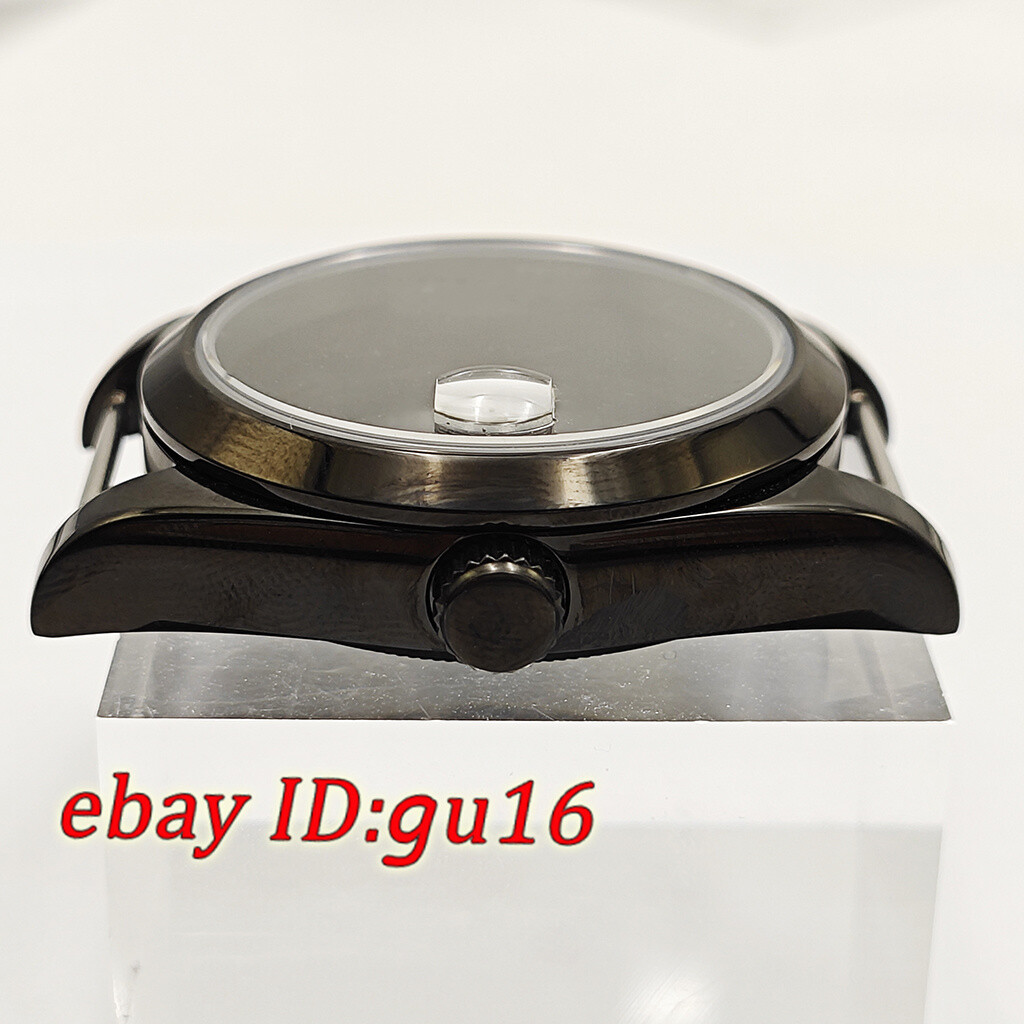 36mm 39mm watch black case fit NH35 NH36 Miyota 8215 ETA 2824/2836 DG2813 3804