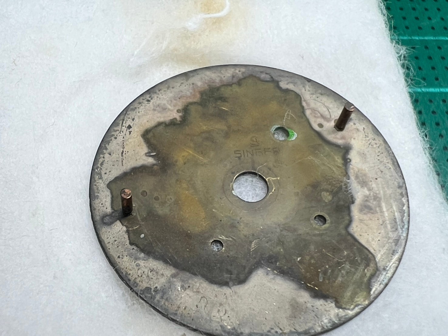 Omega Flightmaster chronograph dial, likely from the late 1960s to early 1970s