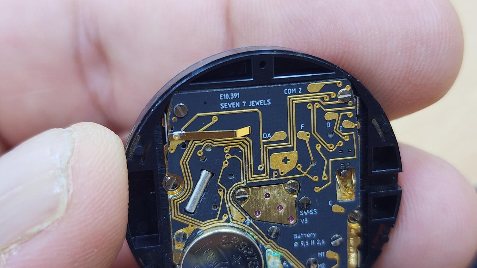 Breitling Aerospace E10.391 Digital Watch Movement With Black Dial