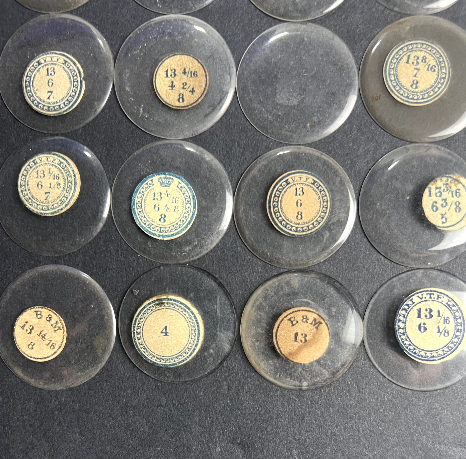 LOT OF 50 GLASS POCKET WATCH CRYSTALS SIZE 13 REPLACEMENT PARTS
