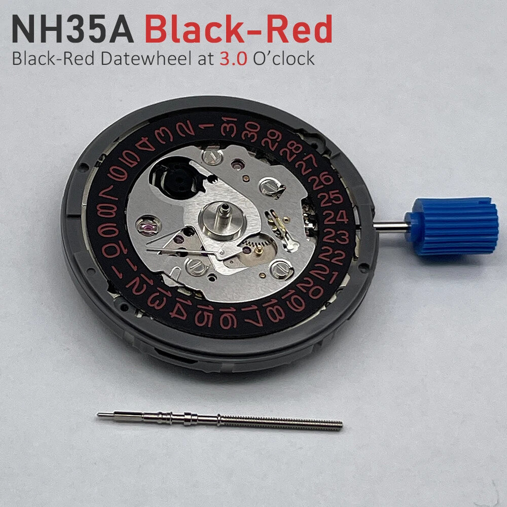 Genuine Mechanical Movement Modified Mechanism Black/Blue/Vintage-Silver Disc