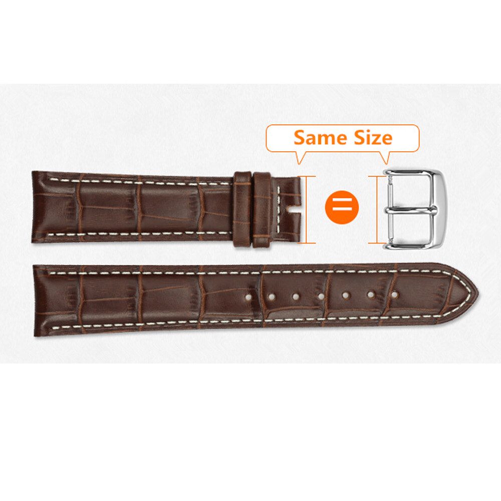 2 Pairs 304 Stainless Steel Watch Pin Buckle Wristwatch Buckle Watch Clasp 12-22