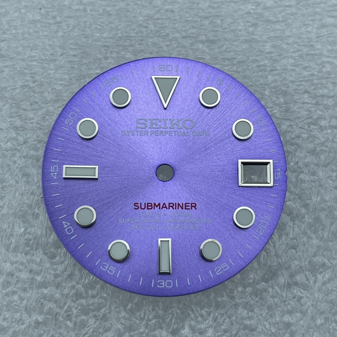 28.5mm Green Luminous Watch Dial Date Fit NH35 NH36 Movement