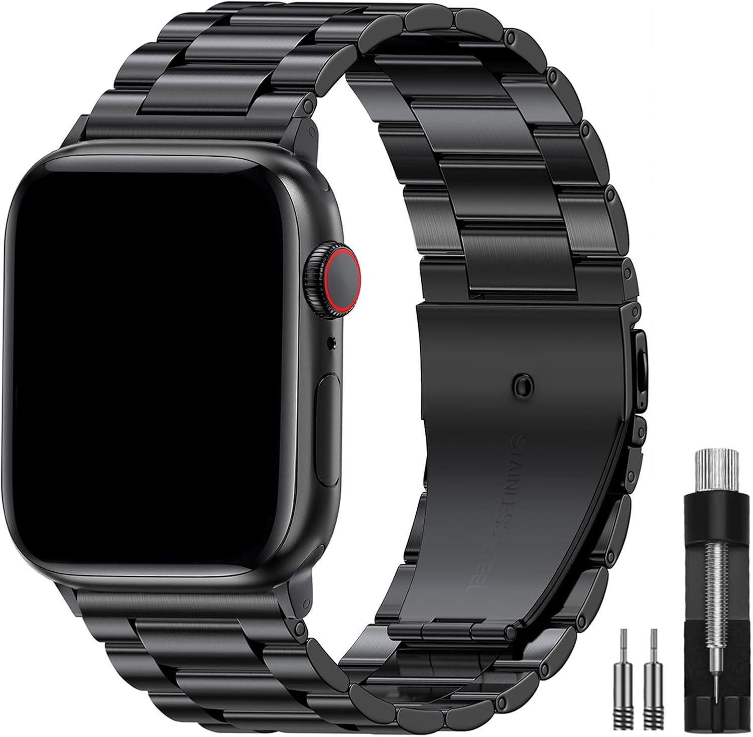 EPULY Metal Band Compatible with Apple Watch Bands for Men 49mm 46mm 45mm 44mm 4