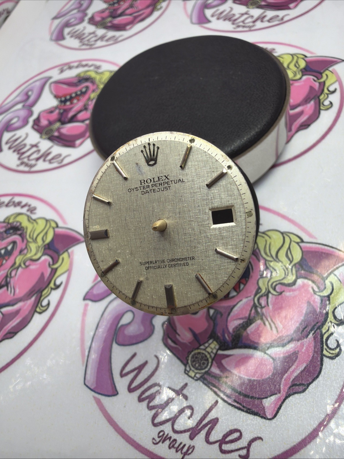 Rolex Dial Dial DATEJUST 1601 1603 Cal. 1570 GENUINE LINEN
