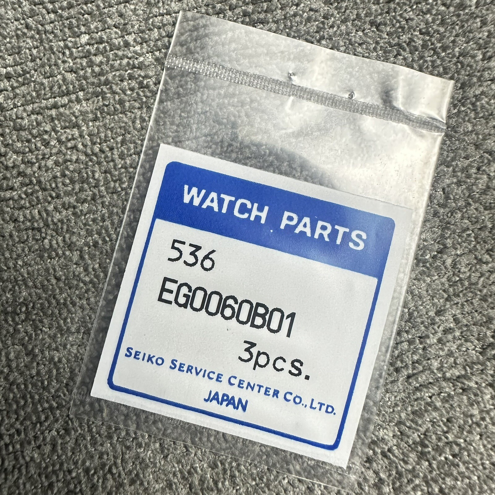 x3 ORIGINAL PUSHER, BUTTON GASKET SEIKO 7A28 7A38 7A34 7A48 7A54 ETC. EG0060B01