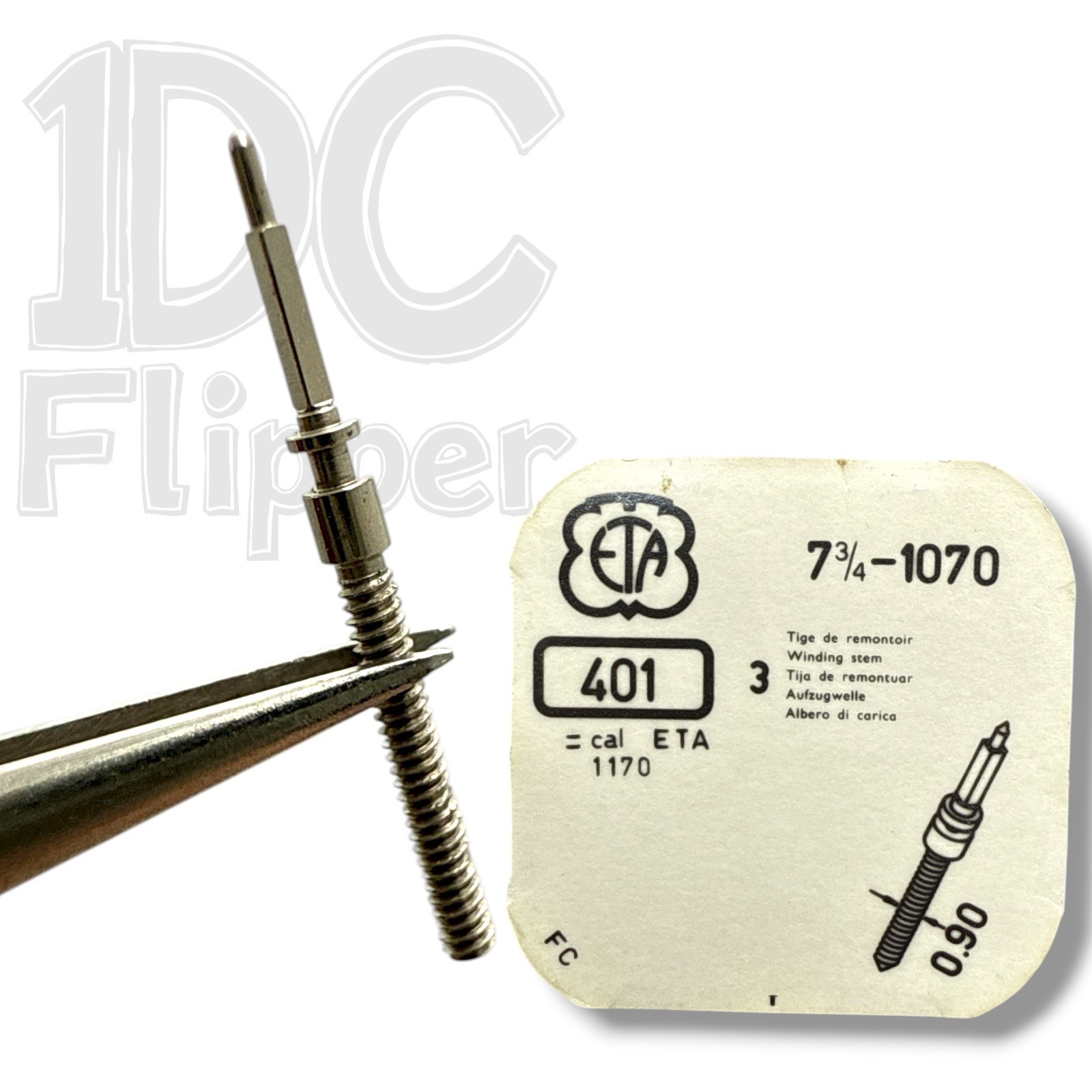 ETA 1070 401/110 WINDING STEM BestFit 200/295F, 0.90, 13.0mm Fits Multiple Read
