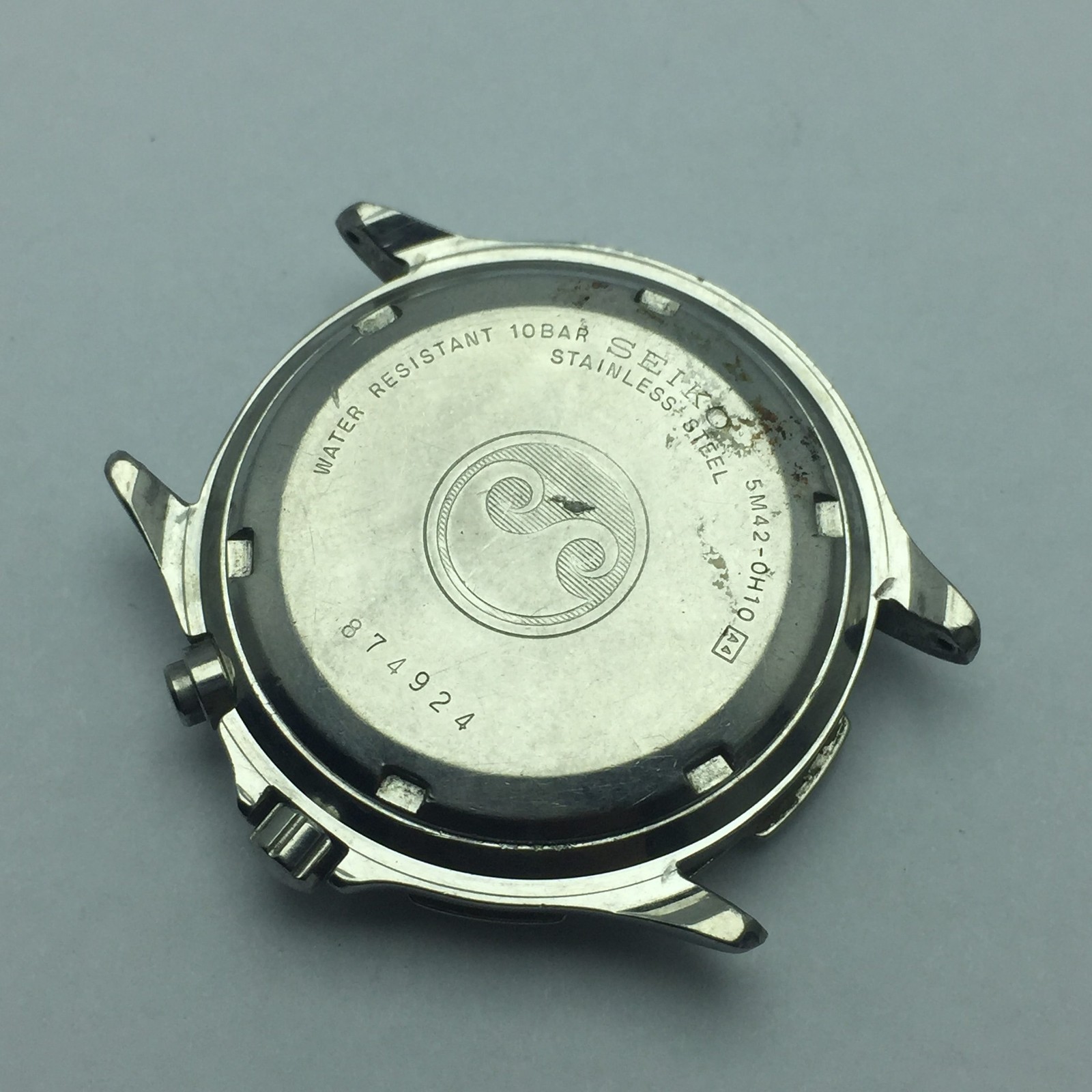 Seiko Kinetic 5M42-0H10 Vintage Men’s Watch For Parts Repair