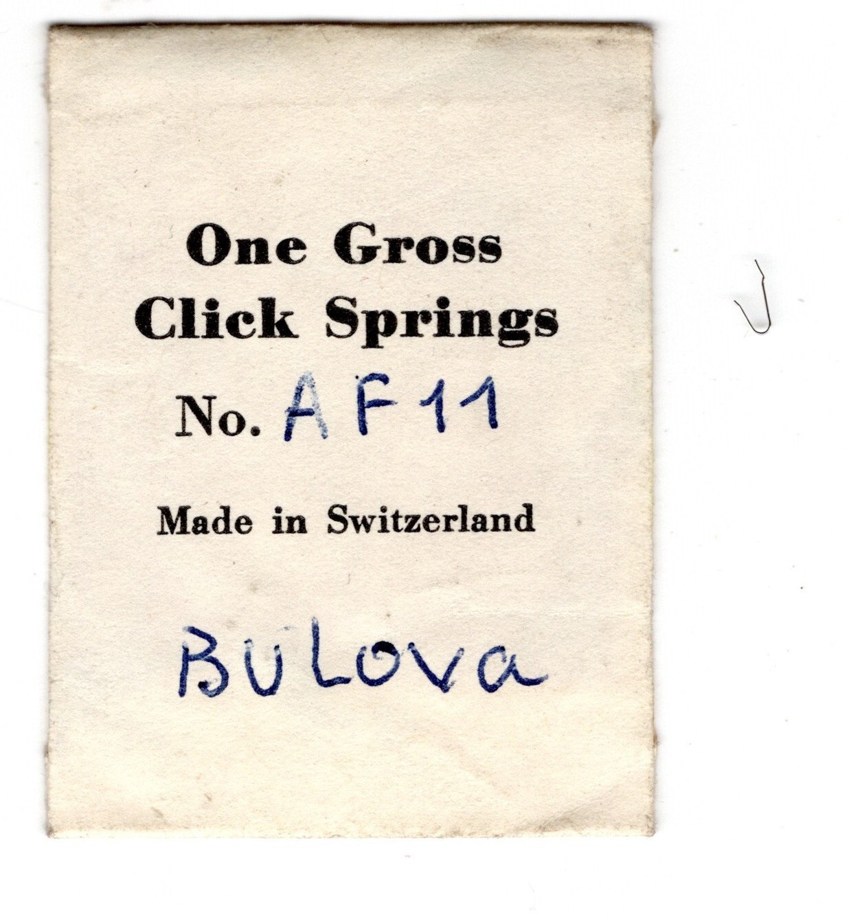 BULOVA 11AF CLICK SPRINGS watch part 144 pieces