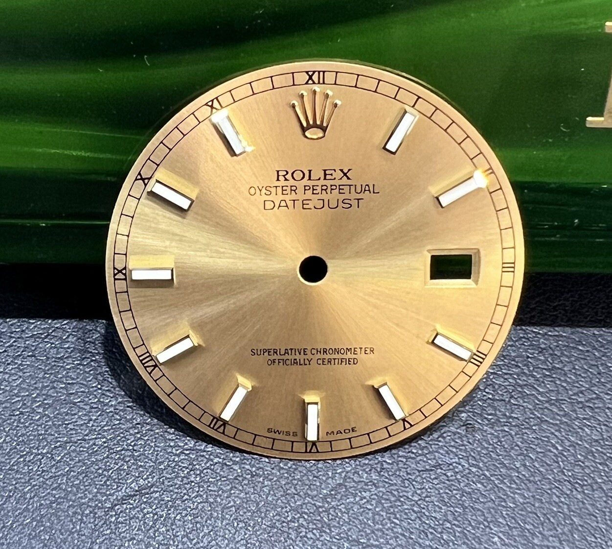 Original Rolex Dial Champagne Gold White Sticks Datejust 36mm 116233/16233