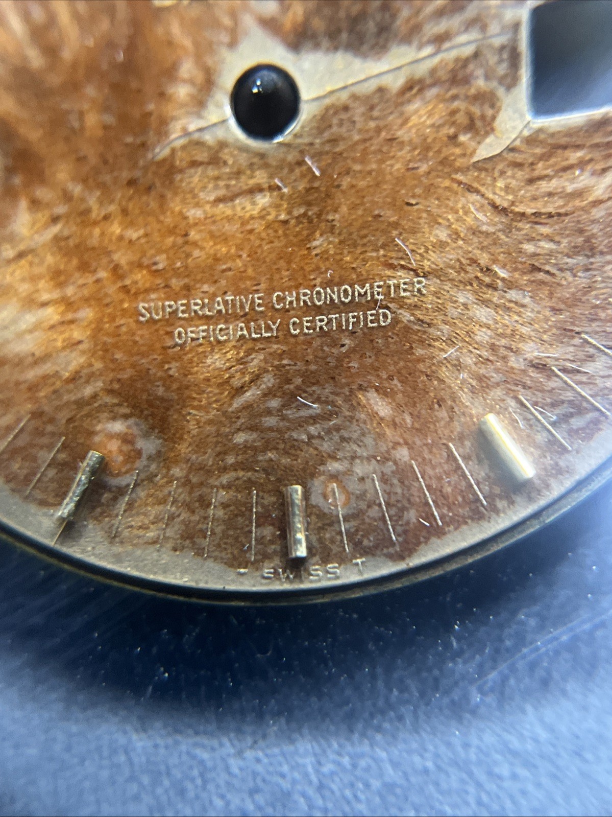 Genuine Rolex Oysterquartz Day Date 19018 Wood Dial