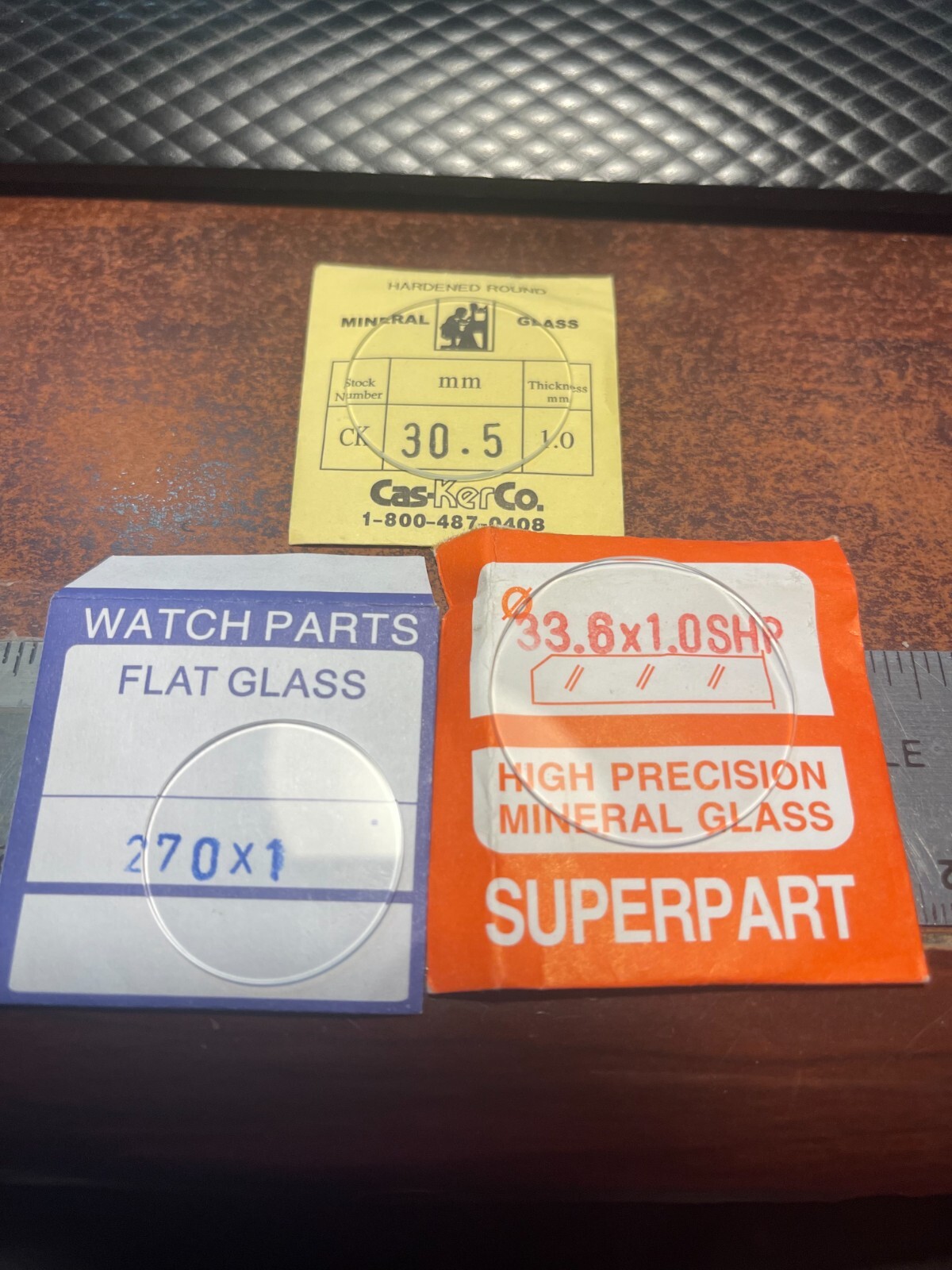 1.5mm FLAT MINERAL GLASS WATCH CRYSTAL CHOICE DIAMETER 18mm-45.5mm US SELLER MG4