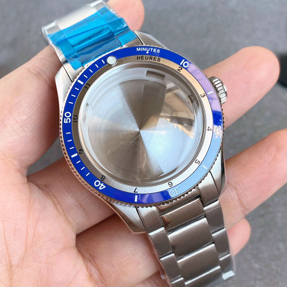 40mm 20ATM Diving Watch Case Fit NH35 NH36 ETA2824 PT5000 Domed Sapphire Ceramic