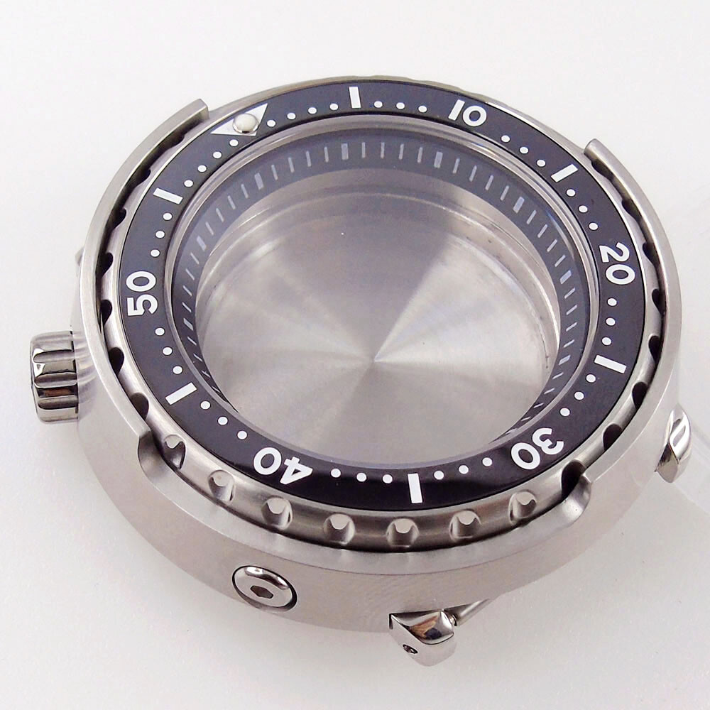 200M Waterproof 46.5mm Sapphire Watch Case For NH35 NH36 Movement Rotating Bezel