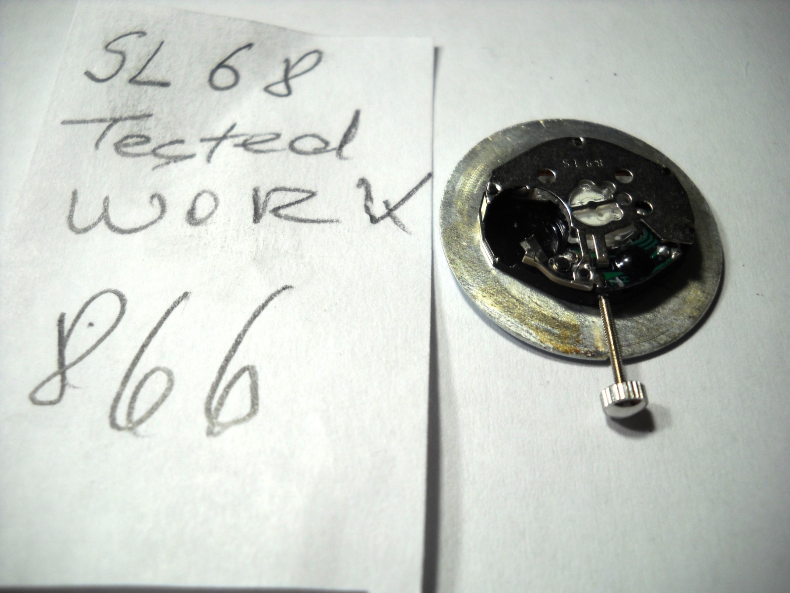 866L SL68 Quatz wristwatch movement SL68 working fine