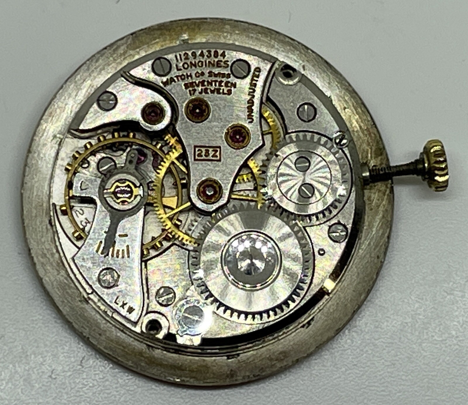 LONGINES 23Z MOVEMENT 17 Jewels Swiss Does Not Run