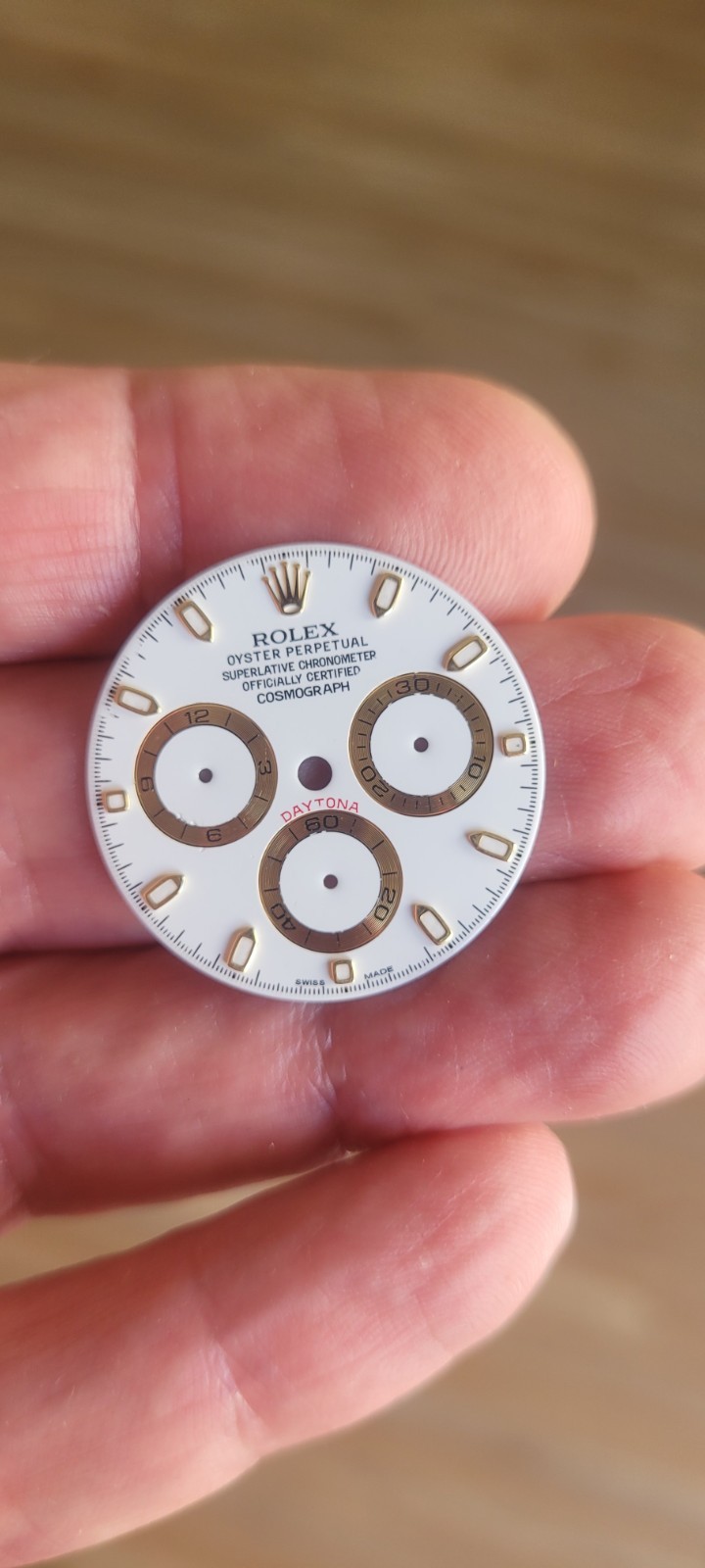 Rolex 100% Genuine Beautiful White Daytona dial for 116523, 116503, 116508, Etc.