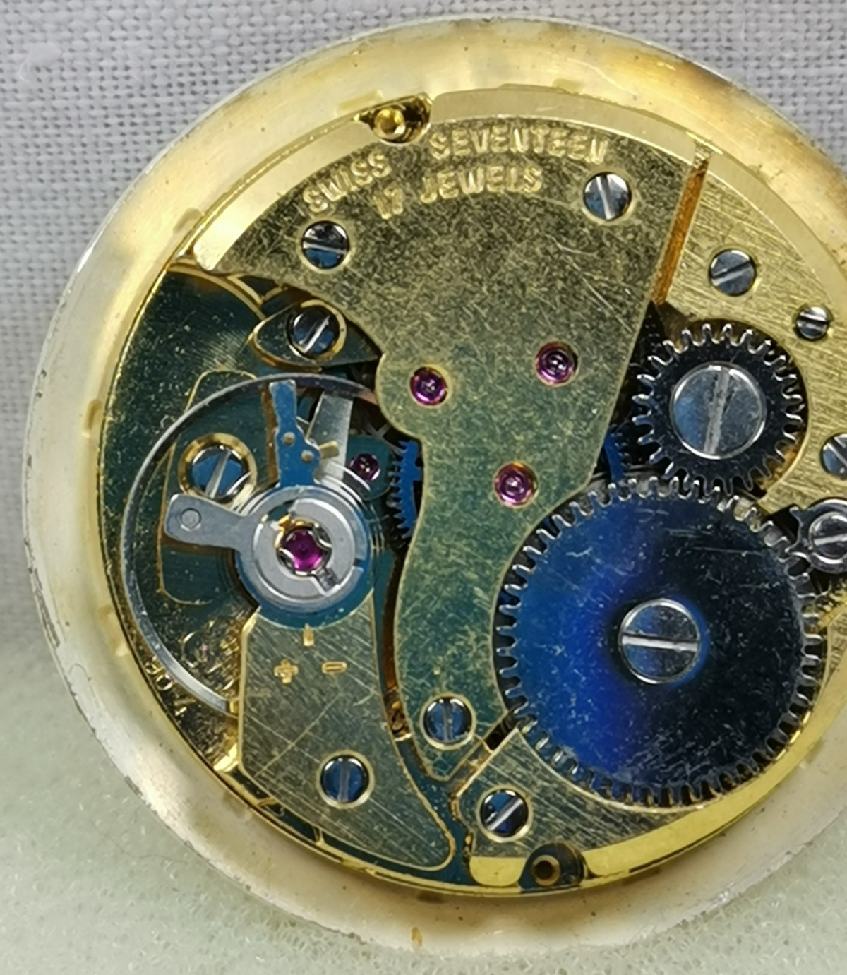 Avia Date 17J Cal. FHF ST 96-4 Swiss Wristwatch Movement Parts/ Repair!