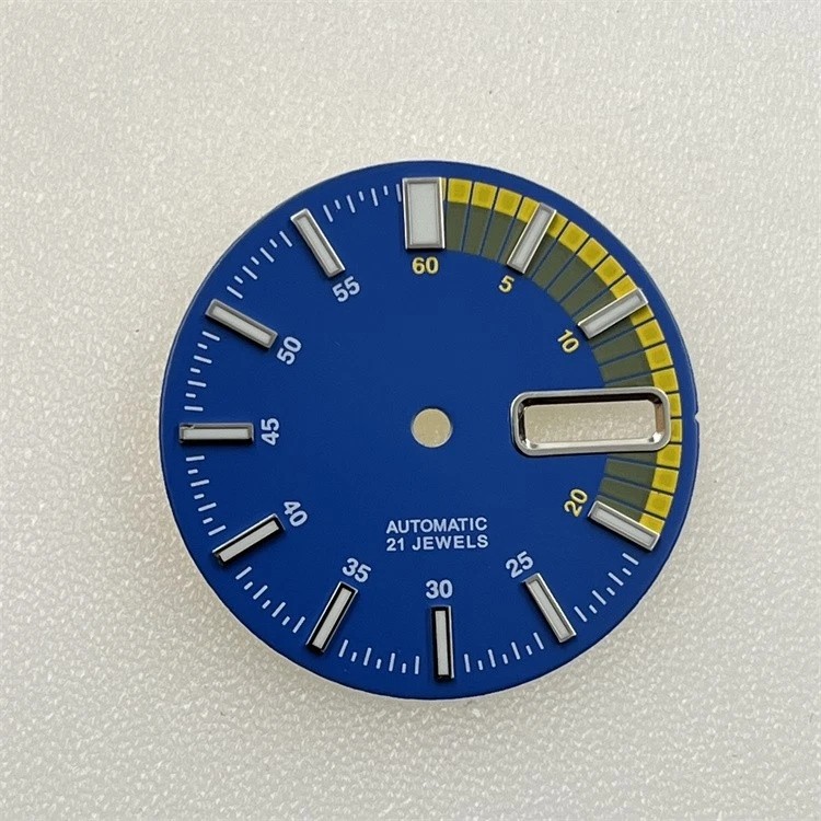 New 28.5mm Green Luminous Watch Dial Plate For NH35 NH36 Diving watch Movement