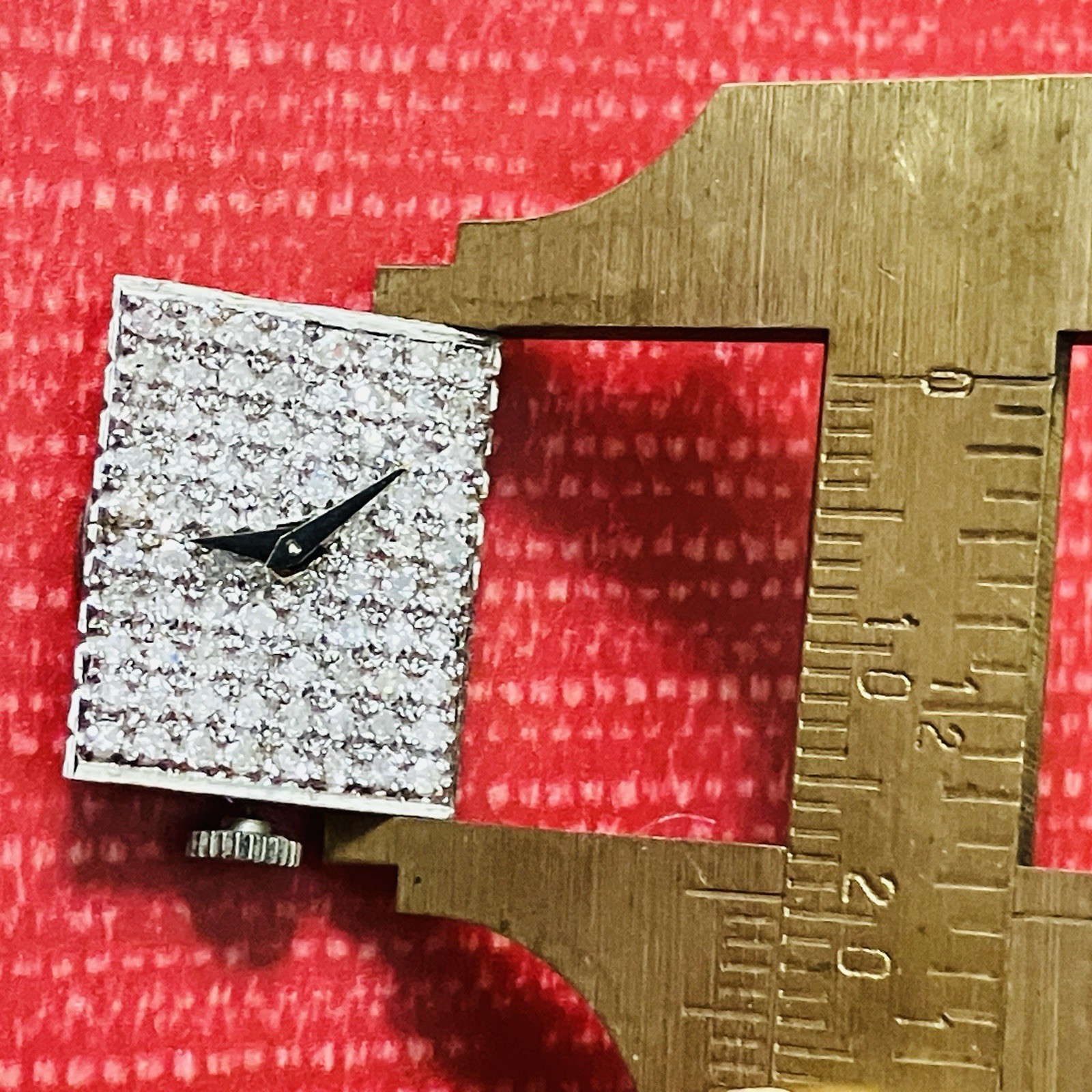 Solid 14k Gold ( Tested ) Ebel Diamond Dial Manual Wind Cal 2412 Movement Runs
