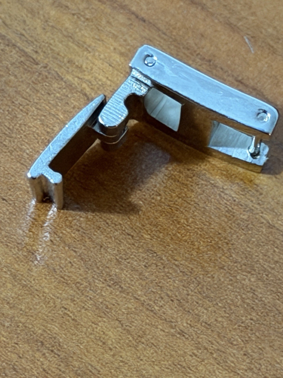 Watch Bracelet Strap Extender Fold Over Single Slot Gate Clasp With End Piece