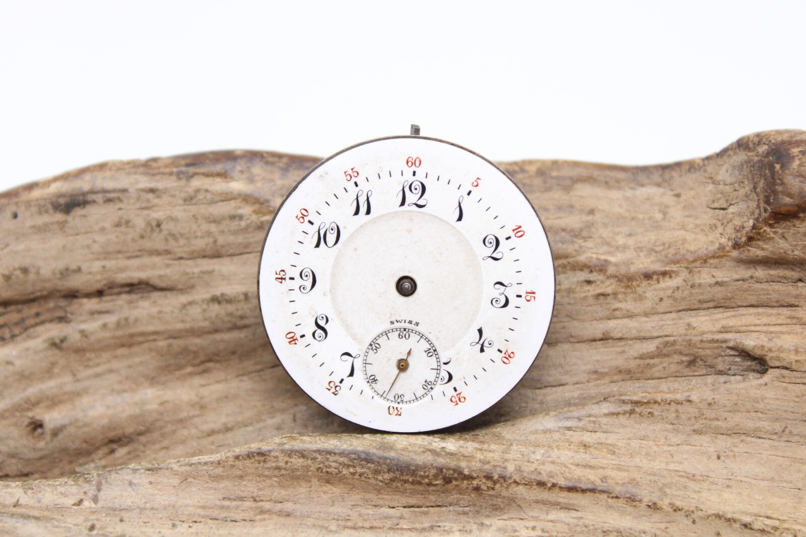 THREE FINGER ANTIQUE GENERAL SWISS POCKET WATCH MOVEMENT 7j 29.3mm (QC)